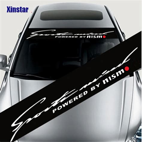 nismo Car windshield sticker car body sticker for Nissan Tiida Sunny ...