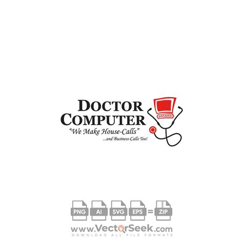 Doctor Computer Logo Vector - (.Ai .PNG .SVG .EPS Free Download)