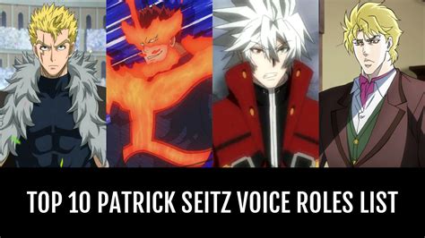 Top 10 Patrick Seitz Voice Roles - by anifan96 | Anime-Planet