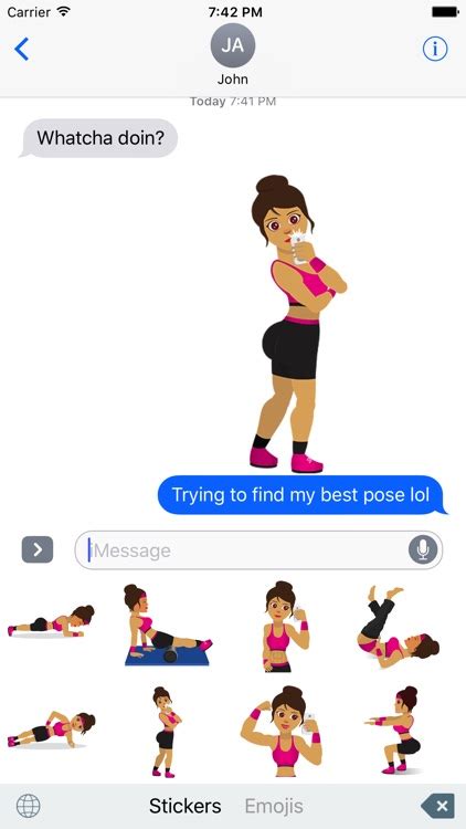 FitGirlMoji -Workout & Gym Emoji Animated Stickers by Jennifer Phan