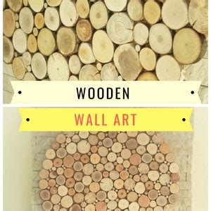 Tree Slices Wall Art, Round Wall Hanging Decoration, Wooden Wall Art ...