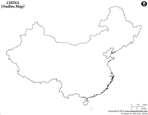 Blank Map of China | China Outline Map