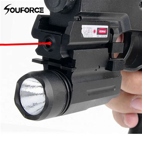 Red Laser Sight and Glock Flashlight Combo Tactical Rifle Lights for ...