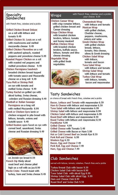 Sambo's Tavern Menu, Menu for Sambo's Tavern, Dover, Dover - Urbanspoon ...