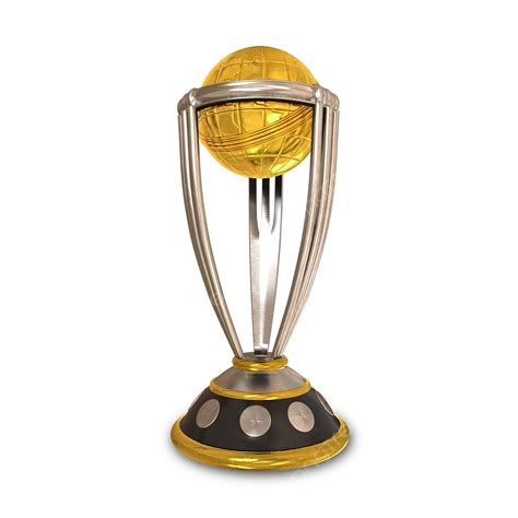 Cricket 3d Vector, Icc Cricket World Cup Trophy Realistic 3d Design ...