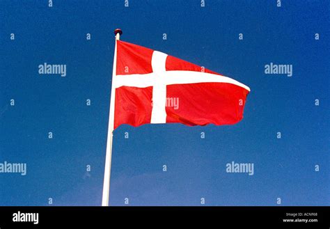 The Danish flag Stock Photo - Alamy