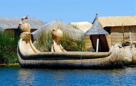 Reed Boat Lake Titicaca - Classroom Clip Art