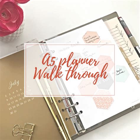 A5 PLANNER WALKTHROUGH AND SETUP – Organized Maniac