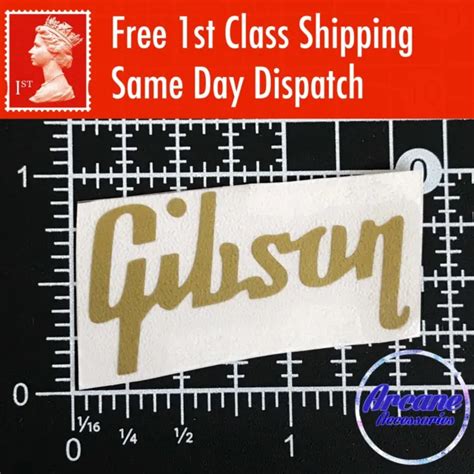 GIBSON GUITAR HEADSTOCK Decal Logo Vinyl Restoration Project Sticker ...