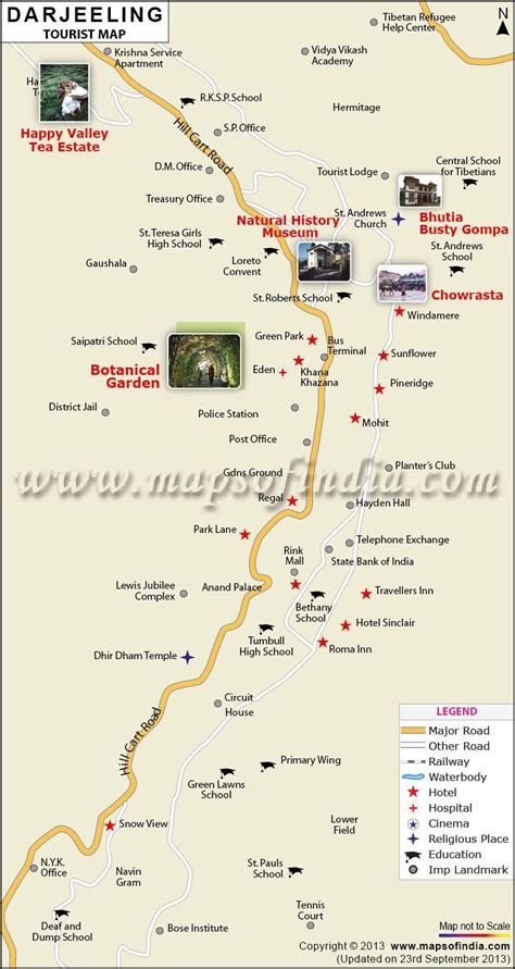 Darjeeling Map With Tourist Spots - New York City Subway Map