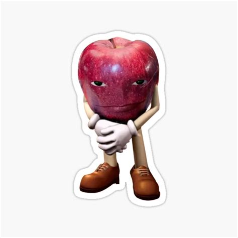 "The rizz apple meme" Sticker for Sale by HassieWeimann | Redbubble