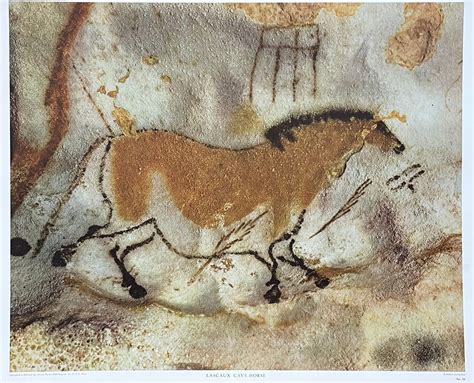 Lascaux Cave Drawings Exhibition Poster Horse Vintage Art - Etsy