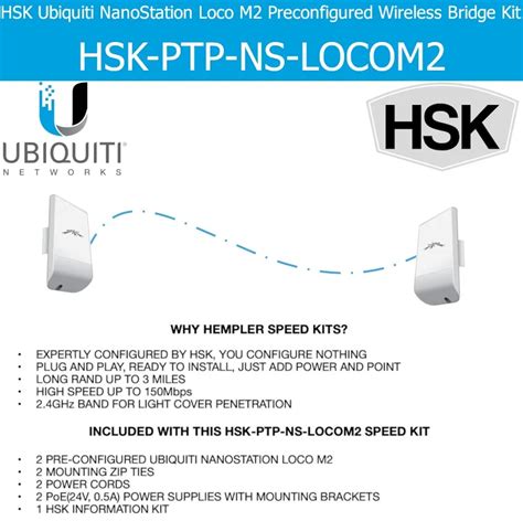 Ubiquiti NanoStation Loco M2 - The Wireless Bridge Store - preconfigured