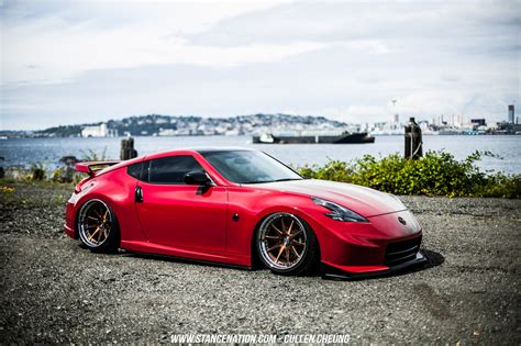 Wallpaper : 1680x1118 px, Nissan 350Z, red cars, Stance, StanceNation ...