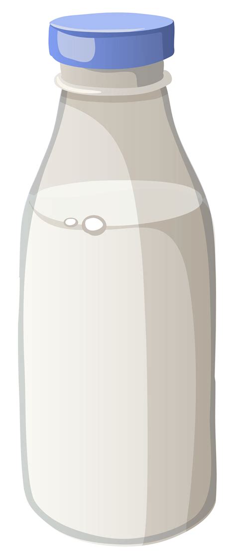 Soured milk Bottle Breakfast - Bottle of Milk PNG Vector Clipart Image ...