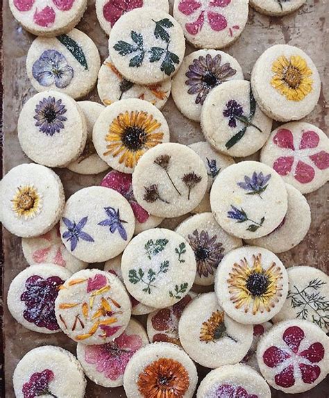 Edible Flower Pressed Shortbread Cookies Recipe | The Feedfeed