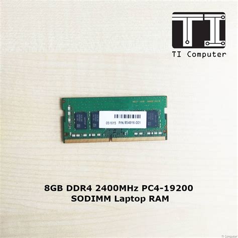 8GB DDR4 2400MHz PC4-19200 SODIMM Laptop RAM (Refurbished)