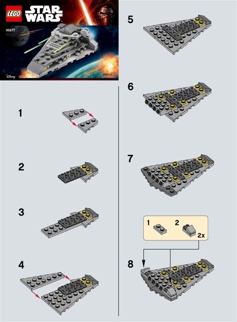 LEGO First Order Star Destroyer Instructions 30277, Star Wars | Lego ...