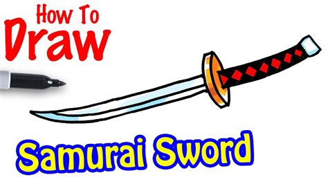 How to Draw a Samurai Sword - YouTube