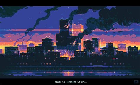 √ Pixel Art Cityscape