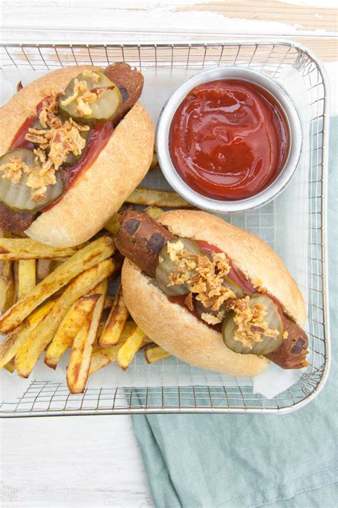 Vegan Hot Dogs with Homemade Seitan Sausages Recipe | Elephantastic Vegan