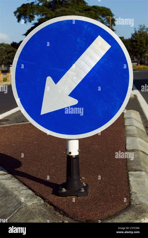 Keep left traffic sign hi-res stock photography and images - Alamy