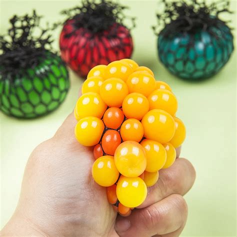 Funny 6 5cm 5 5cm Stress Ball Novetly Squeeze Ball Hand Wrist Exercise ...