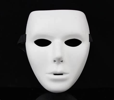 new resin blank plain jabbawockeez Hiphop mask White Halloween costume ...