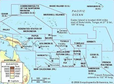 Map Marshall Islands Of The Pacific Kwajalein Atoll Republic | South ...