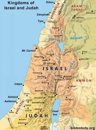 Map Of Israel And Judah Divided Kingdom – The World Map