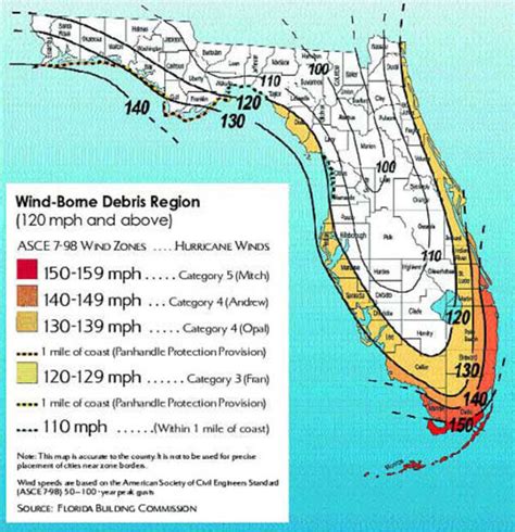 Wind Zone Map Florida - Florida State Fairgrounds Map