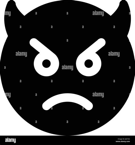 sad devil emoji Stock Vector Image & Art - Alamy