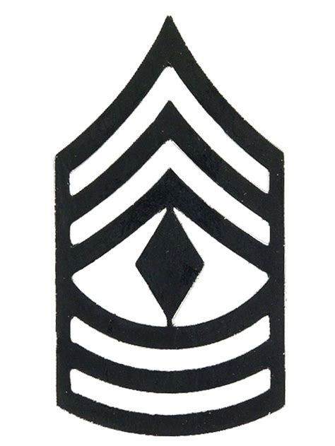 U.S.M.C. 1st Sergeant Rank Insignia Black - Walmart.com - Walmart.com