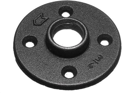 1/2" Black Floor Flange For Pipe Furniture - Premium – Ironwerks Designs