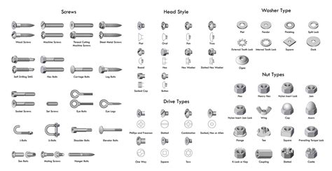 Screw Bit Types Chart