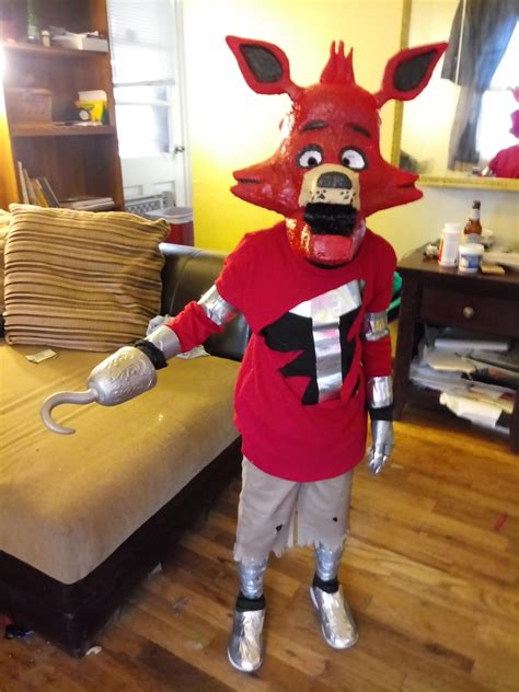 Foxy Costume - The nightmare foxy costume for boys includes a jumpsuit ...