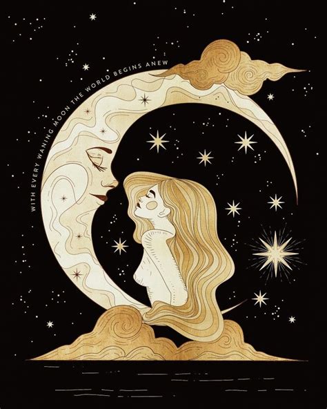 Pin on The Moon is Mine | Celestial art, Moon art, Illustration art