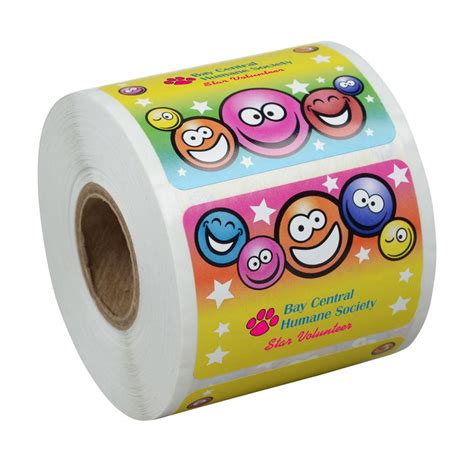 4imprint.com: Super Kid Sticker Roll - Smiley Faces 126352-SF