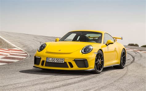 Yellow Porsche 911 on road at daytime HD wallpaper | Wallpaper Flare