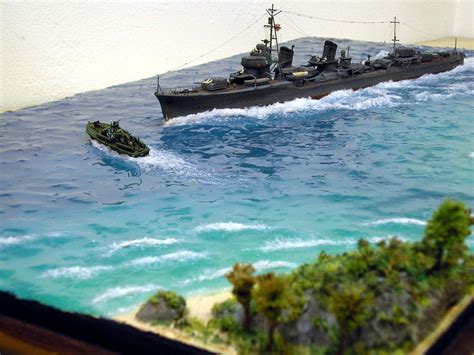 Tropical diorama, 1/350 scale | Scale model ships, Model ship building ...