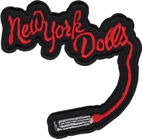 New York Dolls Logo - Embroidered Patch 3.5"x3.5" - Blacklight.com