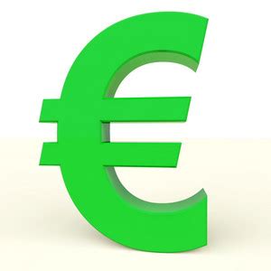 Euro Sign As Symbol For Money Or Wealth In Europe Royalty-Free Stock ...