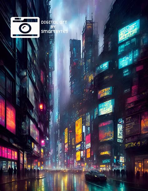 Cyberpunk, Cyberpunk City, Digital Download, Digital Art Print, Wall ...