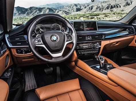 Luxurious BMW X6 Interior with Brown Leather Seats