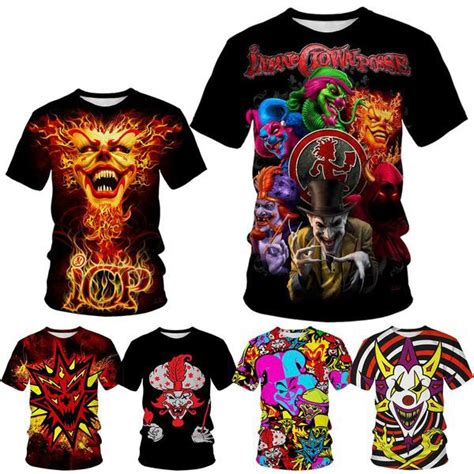 Summer Latest Men's Fashion Insane Clown Posse Icp Joker Cards 3D ...