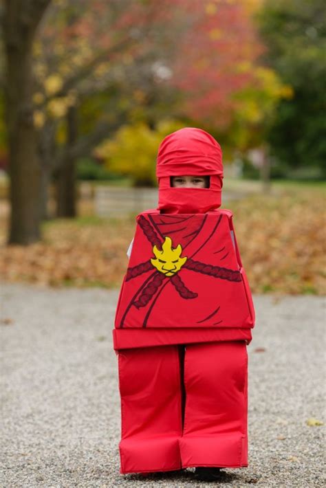 Homemade Lego Ninjago minfig costume - Kai | Family halloween costumes ...