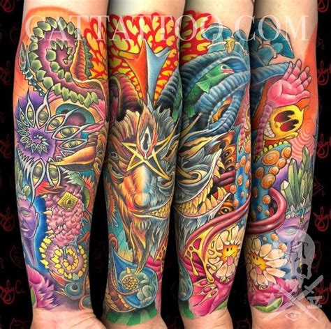 Psychedelic Sleeve by Joby Cummings: TattooNOW