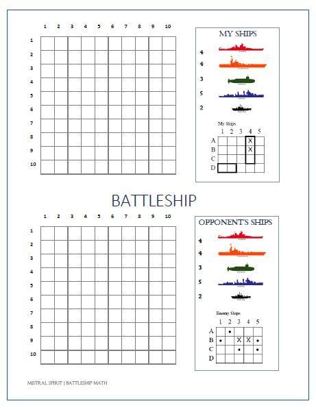 12 Playful Battleship Printables to Have a Nice Time With - Kitty Baby Love