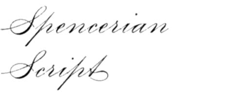 Spencerian Script in use - Fonts In Use