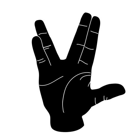 "Live long and prosper" Vulcan salute. Mr Spock | Tatuaggi, Disegni